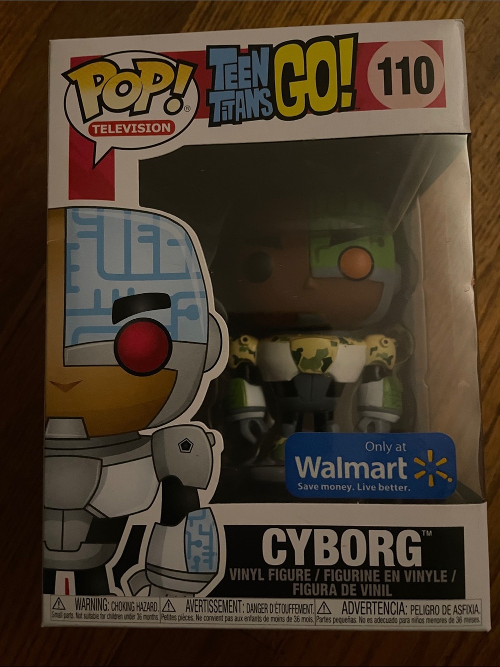 Funko Cyborg Pop! Vinyl with Green Camo and Orange Eye